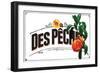 French Produce Peach-null-Framed Giclee Print