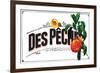 French Produce - Peach-The Saturday Evening Post-Framed Giclee Print