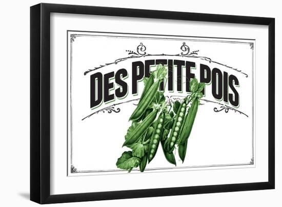 French Produce Peas-null-Framed Giclee Print