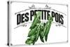 French Produce - Peas-The Saturday Evening Post-Stretched Canvas