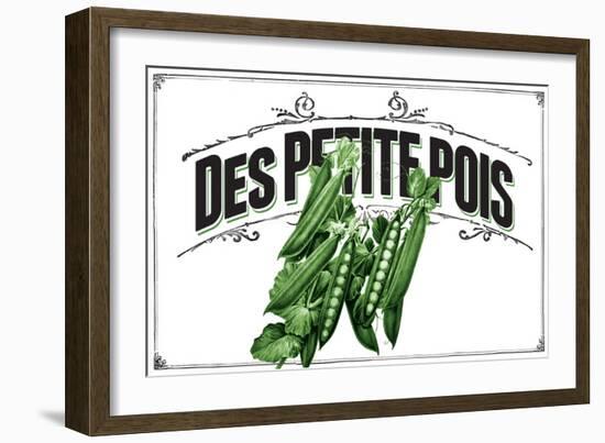 French Produce - Peas-The Saturday Evening Post-Framed Giclee Print