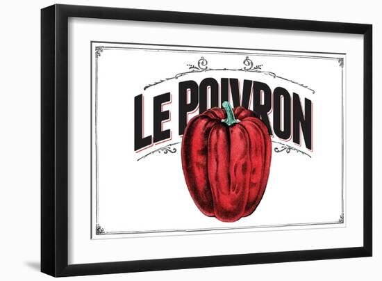 French Produce Pepper-null-Framed Premium Giclee Print