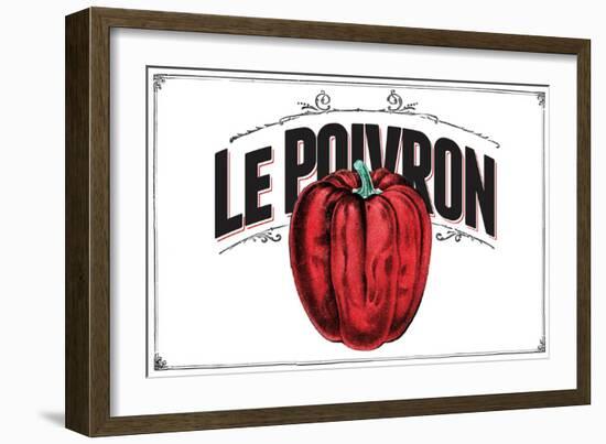 French Produce - Pepper-The Saturday Evening Post-Framed Giclee Print