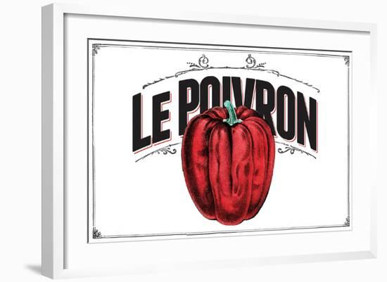 French Produce - Pepper-The Saturday Evening Post-Framed Giclee Print