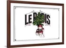 French Produce Radish-null-Framed Giclee Print