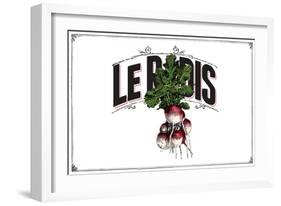 French Produce Radish-null-Framed Giclee Print