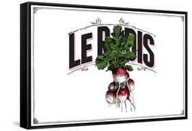 French Produce Radish-null-Framed Stretched Canvas