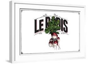 French Produce - Radish-The Saturday Evening Post-Framed Giclee Print