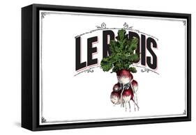 French Produce - Radish-The Saturday Evening Post-Framed Stretched Canvas