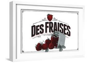 French Produce Strawberries-null-Framed Giclee Print