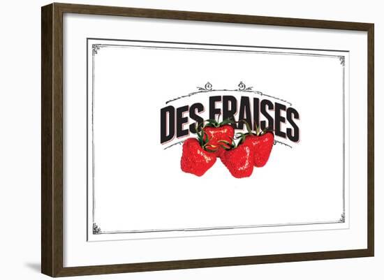 French Produce - Strawberries-The Saturday Evening Post-Framed Giclee Print