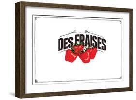 French Produce - Strawberries-The Saturday Evening Post-Framed Giclee Print