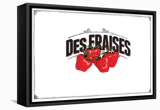 French Produce - Strawberries-The Saturday Evening Post-Framed Stretched Canvas