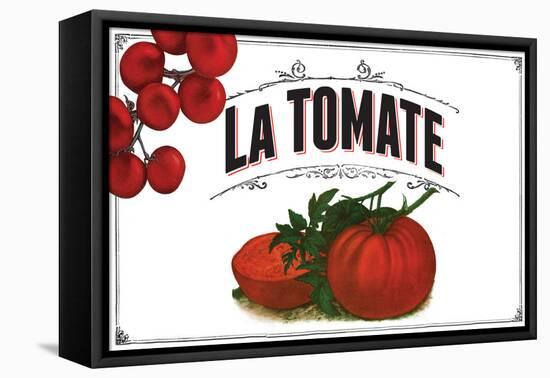 French Produce Tomato-null-Framed Stretched Canvas