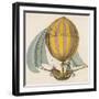 French Project for a Dirigible Balloon: by an Unidentified Inventor-null-Framed Photographic Print