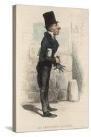 French Public Defender-Honore Daumier-Stretched Canvas