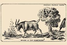 Try to Find His Father and Dog!-French Puzzle Card-Art Print