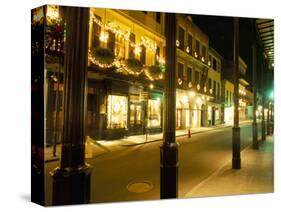 French Quarter at Night, New Orleans, Louisiana, USA-Bruno Barbier-Stretched Canvas