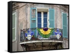 French Quarter Balcony During Mardi Gras-Carol Highsmith-Framed Stretched Canvas