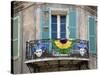 French Quarter Balcony During Mardi Gras-Carol Highsmith-Stretched Canvas