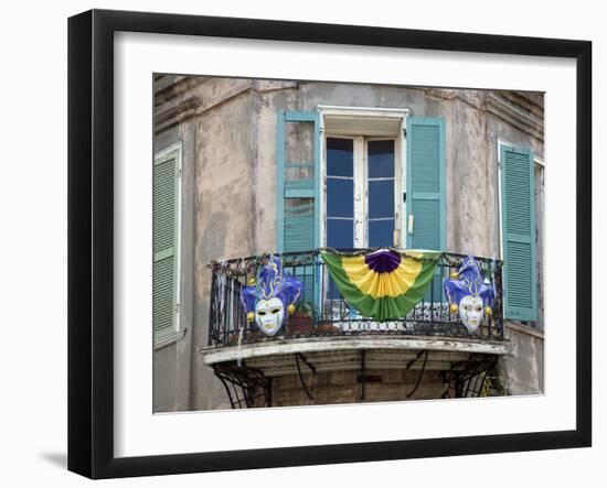 French Quarter Balcony During Mardi Gras-Carol Highsmith-Framed Photo