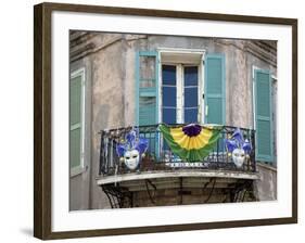 French Quarter Balcony During Mardi Gras-Carol Highsmith-Framed Photo