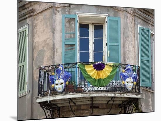 French Quarter Balcony During Mardi Gras-Carol Highsmith-Mounted Photo