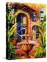 French Quarter Courtyard in New Orleans-Diane Millsap-Stretched Canvas