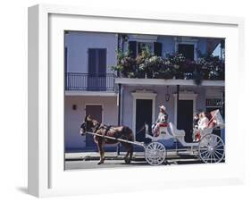 French Quarter Mule Ride in Carriage-Carol Highsmith-Framed Photo