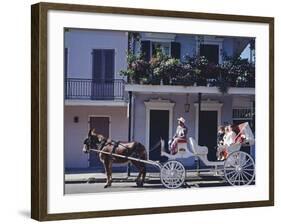 French Quarter Mule Ride in Carriage-Carol Highsmith-Framed Photo