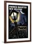 French Quarter - New Orleans, Louisiana - Bourbon Street - Scratchboard-Lantern Press-Framed Art Print