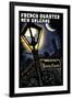 French Quarter - New Orleans, Louisiana - Bourbon Street - Scratchboard-Lantern Press-Framed Art Print