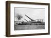 French Railway Guns Firing-null-Framed Photographic Print