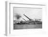 French Railway Guns Firing-null-Framed Photographic Print