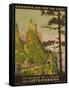 French Railway Travel Poster, Chemin De Fer De L'Est, Switzerland and Italy-null-Framed Stretched Canvas