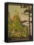 French Railway Travel Poster, Chemin De Fer De L'Est, Switzerland and Italy-null-Framed Stretched Canvas