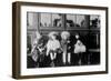 French Refugee Children Waiting for a Train, 20 January 1918-null-Framed Giclee Print