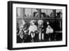 French Refugee Children Waiting for a Train, 20 January 1918-null-Framed Giclee Print