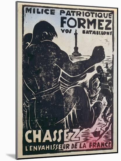 French Resistance Poster, 1943-44-null-Mounted Giclee Print