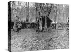 French Rest Area and Soup Kitchen Behind the Lines, World War I, 1915-null-Stretched Canvas