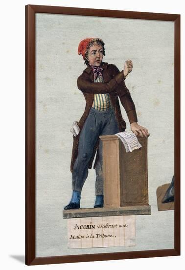 French Revolution: Jacobin Vociferating from the Tribune-null-Framed Photographic Print