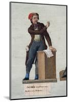 French Revolution: Jacobin Vociferating from the Tribune-null-Mounted Photographic Print