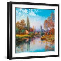 French Riverside-Spencer Coleman-Framed Giclee Print