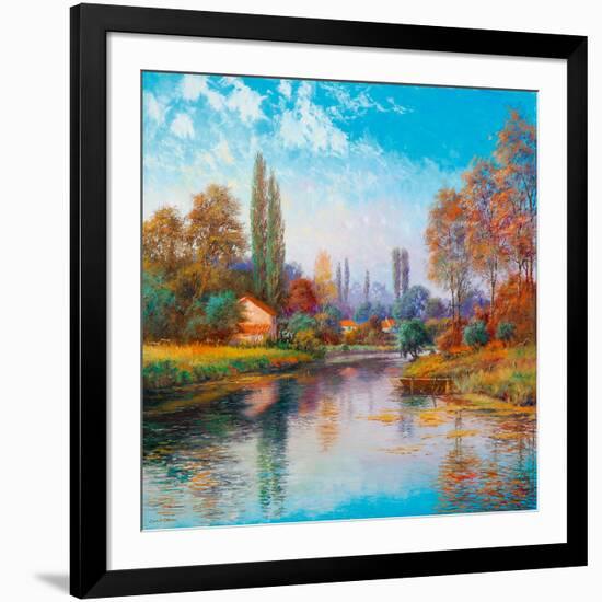 French Riverside-Spencer Coleman-Framed Giclee Print