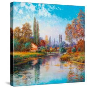 French Riverside-Spencer Coleman-Stretched Canvas