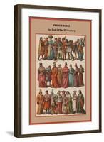 French Robes 2nd Half of the XV Century-Friedrich Hottenroth-Framed Art Print