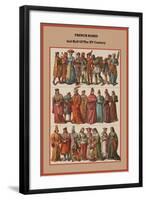 French Robes 2nd Half of the XV Century-Friedrich Hottenroth-Framed Art Print