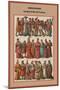 French Robes 2nd Half of the XV Century-Friedrich Hottenroth-Mounted Art Print