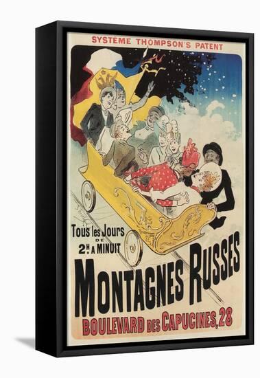 French Roller Coaster Poster-null-Framed Stretched Canvas