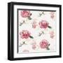 French Romance Pattern VI v2-Katie Pertiet-Framed Art Print